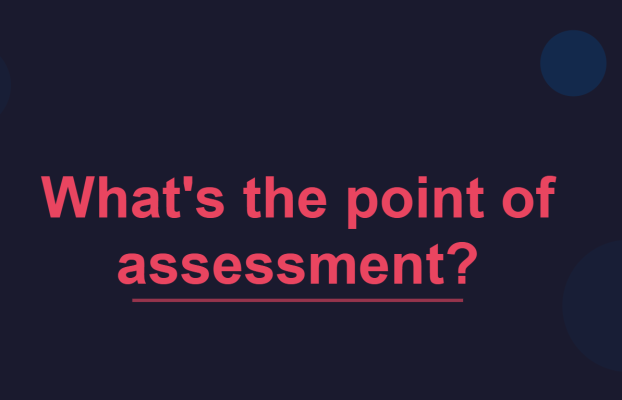 What’s the point of assessment?
