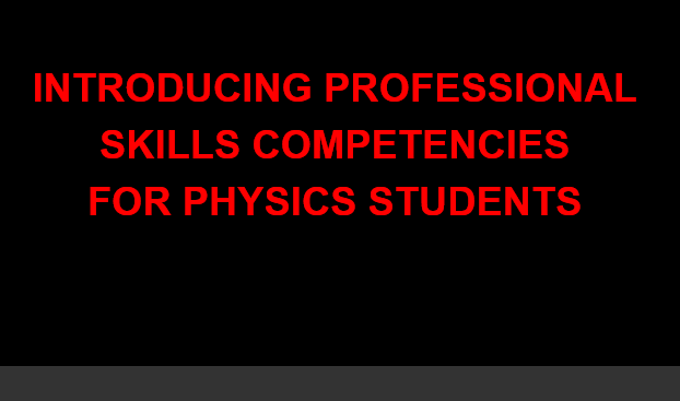 Introducing professional skills competencies for physics HE students