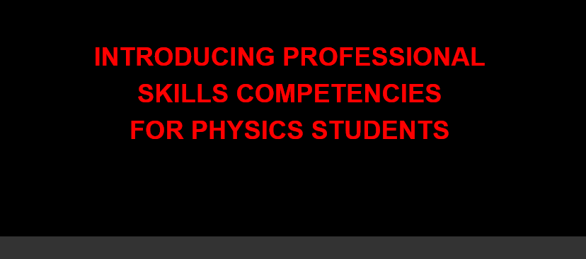Introducing professional skills competencies for physics HE students
